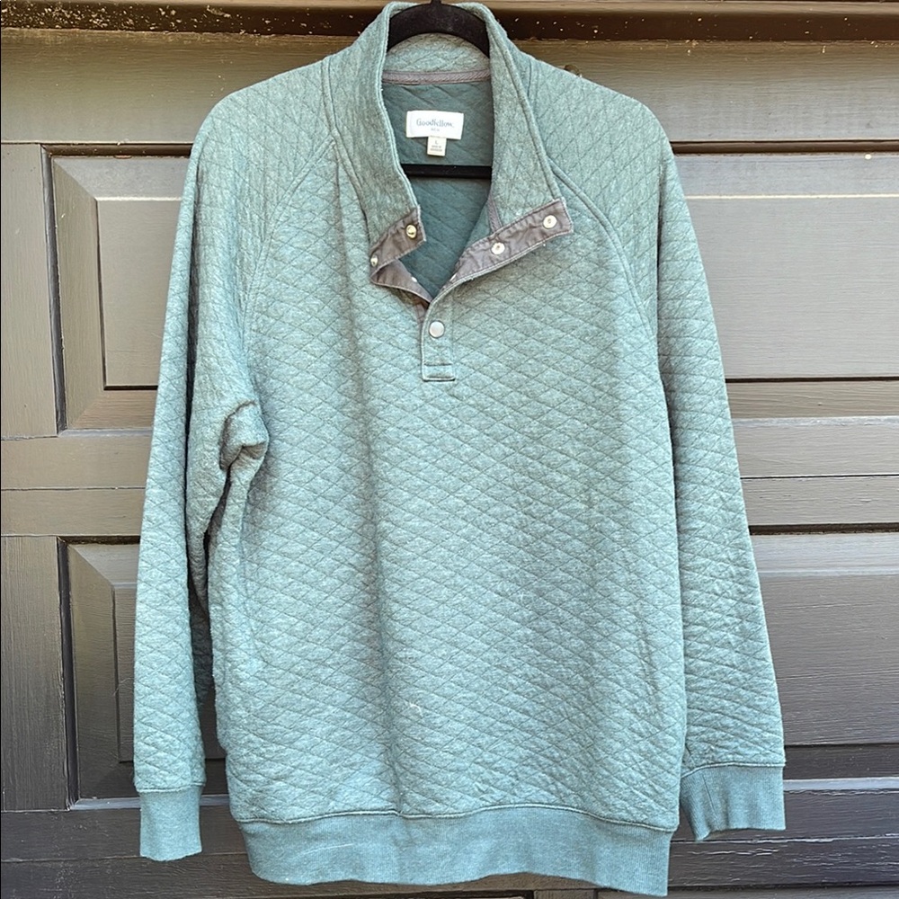 Goodfellow & Co Men's Quilted Sweatshirt - Green